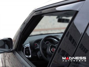 FIAT 500L Side Window Air Deflectors - 4pcs (2014-2020) FIAT 500L Side Window Air Deflectors - 4pcs (2014-2020)